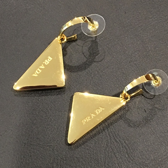Prada Triangle Earring - Picture 1 of 3